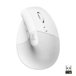 Logitech Lift Vertical Ergonomic Mouse – Off White