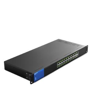LINKSYS SWITCH, POE, GIGABIT, UNMANAGED, 24-PORT