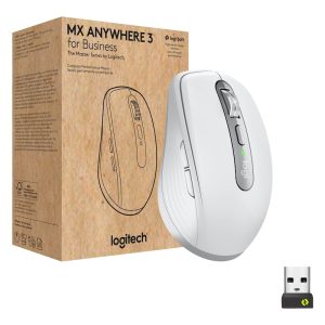 LOGITECH MX Anywhere 3 for Business Compact Performance Mouse – Pale Grey