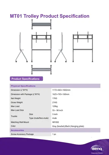 BENQ STANDING TROLLEY MT01