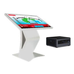 DigiSIGN Interactive Display 50S White Table Stand with Mini PC i5 (Touchscreen)