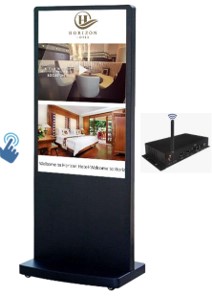 DigiSIGN Floorstand Interactive 50S Black with Android Box