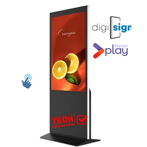 DigiSIGN Interactive Slim Floorstand Pro 43 Inch (CP43B) with Digisign Play