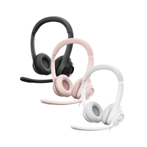 LOGITECH HEADSET H390 black / white / rose