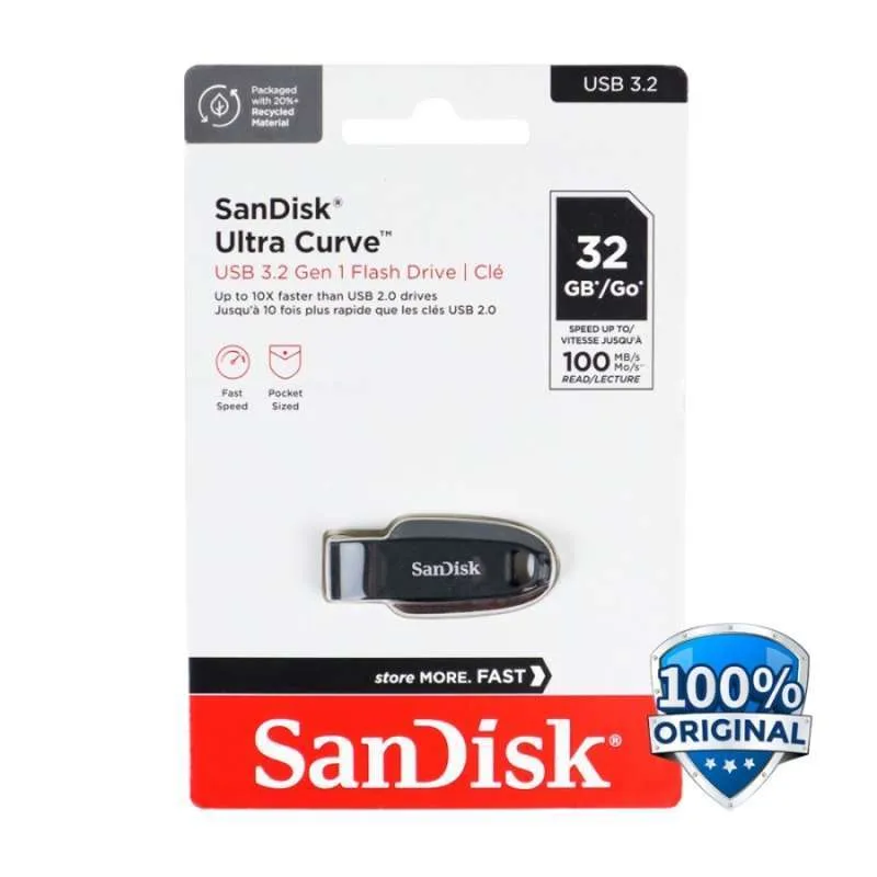 FLASHDISK SANDISK SDCZ550 Ultra Curve usb 3.2 32gb - Image 2